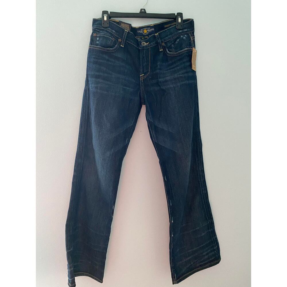 NWT Womens Lucky Brand Sweetn Low 8/29 Waist 30 Length $99 MSRP MidRise Boot Cut